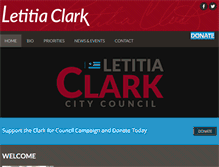 Tablet Screenshot of letitiaclark.com